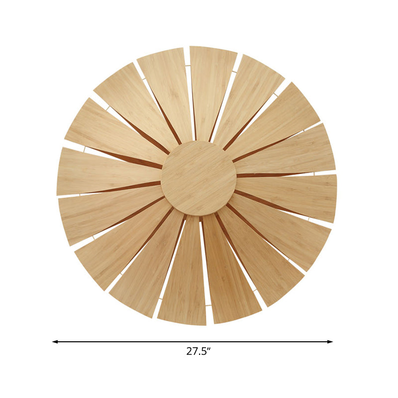 SunCircle Modern Wooden Circular Wall | Wall Lamp | wood | 110V - 120V - 20V - 220V - 240V | Elegant Wall Illumination