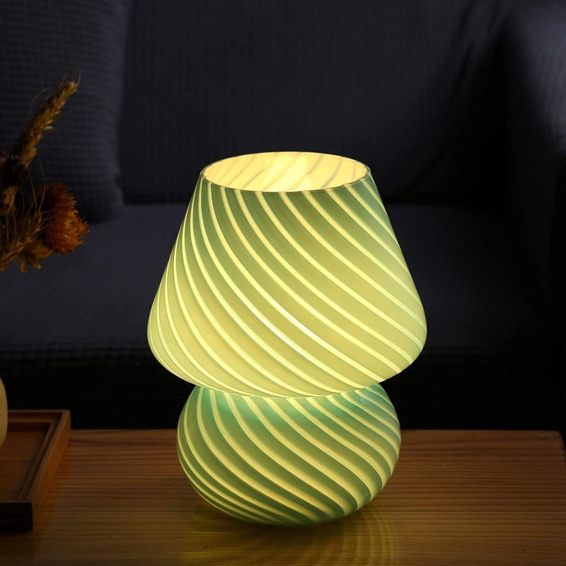 Mushroom Lamp Vintage Glass Night | Lighting | Led | glass | Premium Lighting Solution