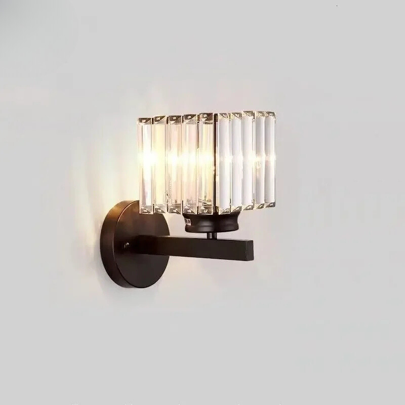 CrystalLuxe Modern Crystal Wall Lamp | Wall Lamp | Led | metal | Elegant Wall Illumination