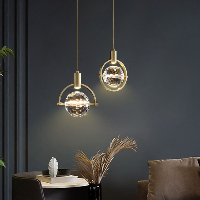 Modern Ring Crystal Hanging Lamp | Lighting | LED | copper/metal | 5W | 100-240V | Premium Lighting Solution