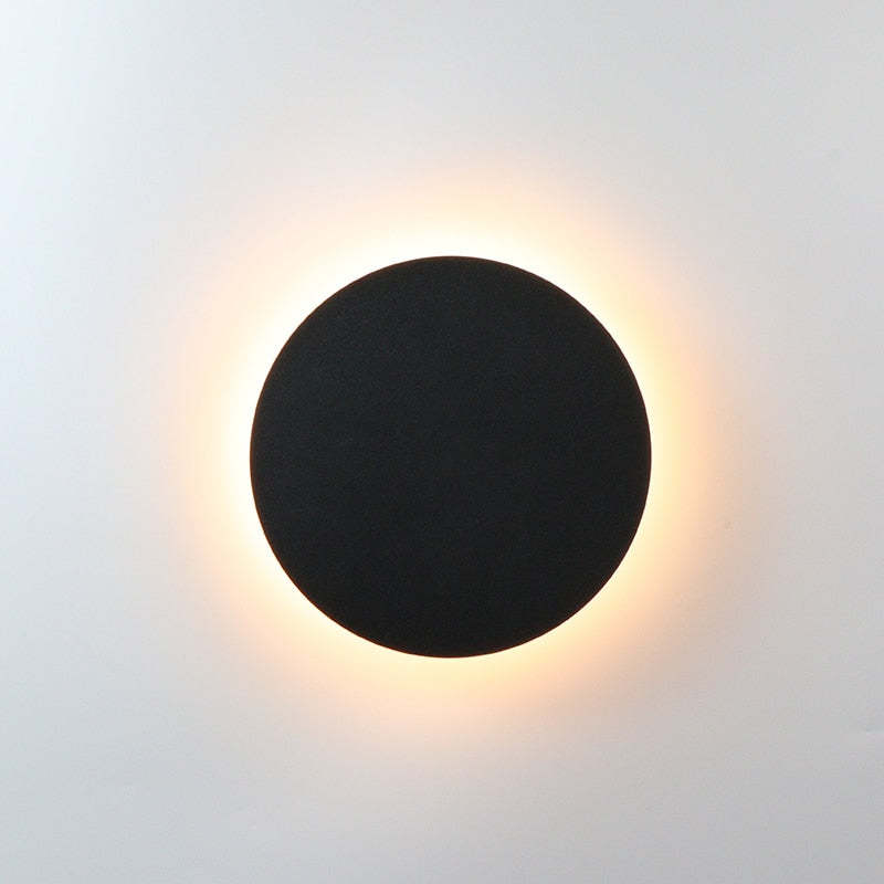 LunaGlow Minimalist Wall Lamps Black | Wall Lamp | Led | metal | Elegant Wall Illumination