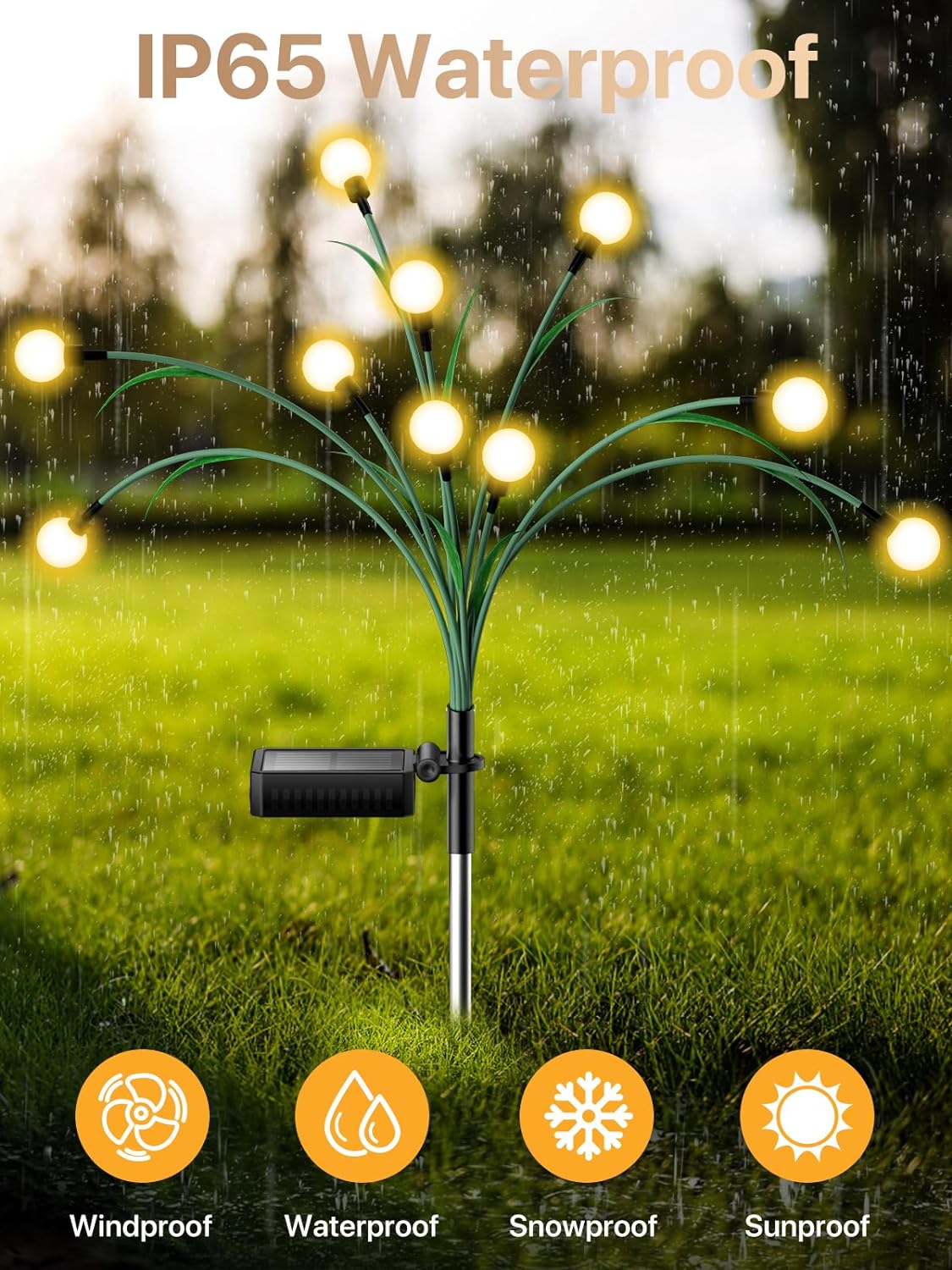 Solar Garden Lights 2024 Improved | Lighting | LED | warm white | iron | Premium Lighting Solution