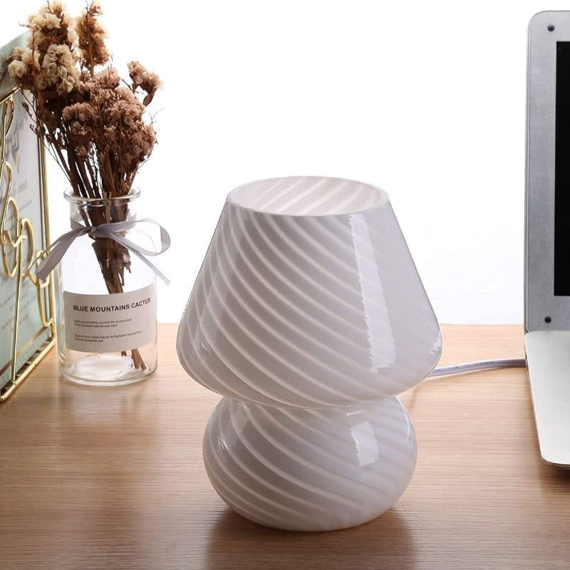 Mushroom Lamp Vintage Glass Night | Lighting | Led | glass | Premium Lighting Solution
