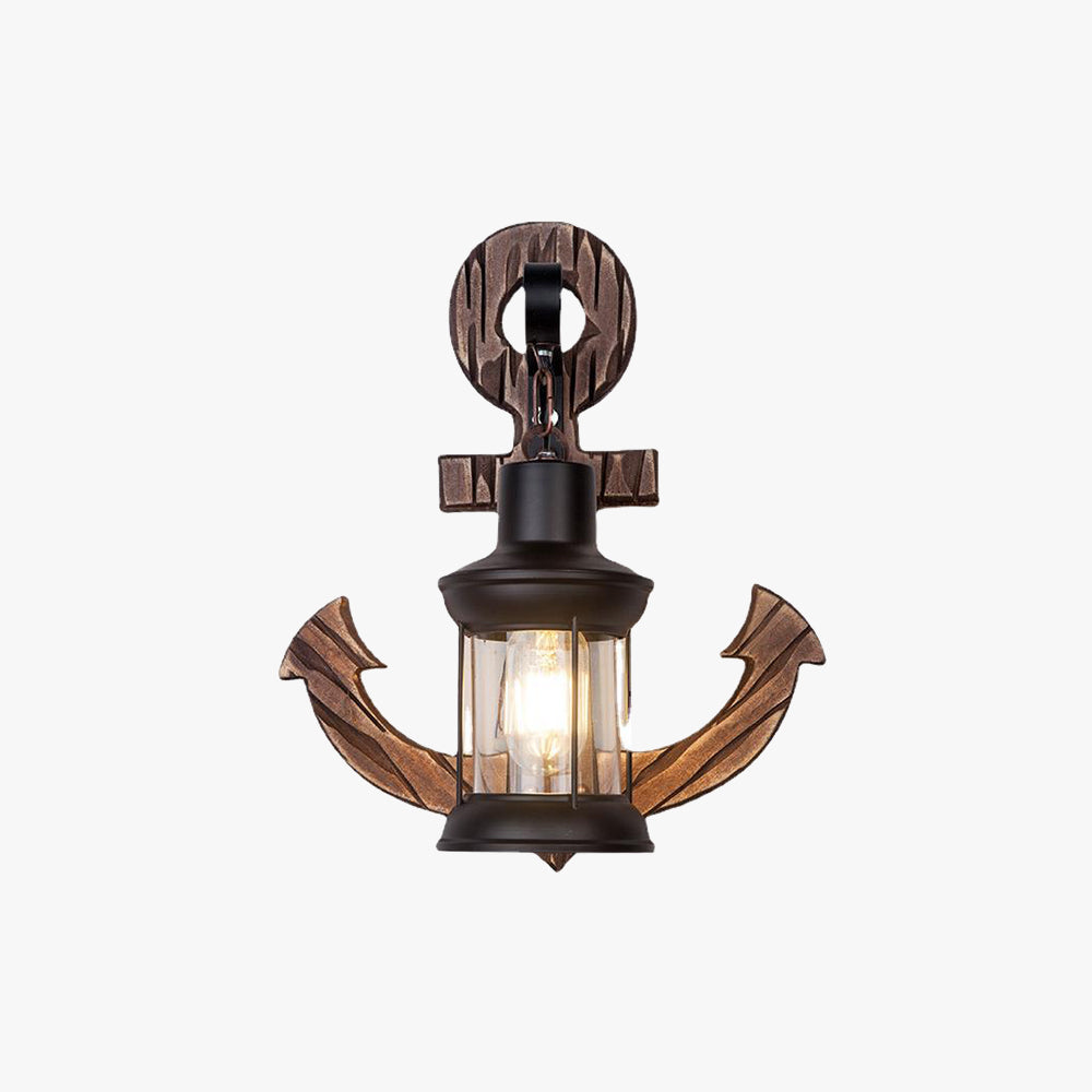 Austin Vintage Wall Lamp Anchor, | Wall Lamp | Led | Warm White | metal/wood | 110V - 240V | Elegant Wall Illumination
