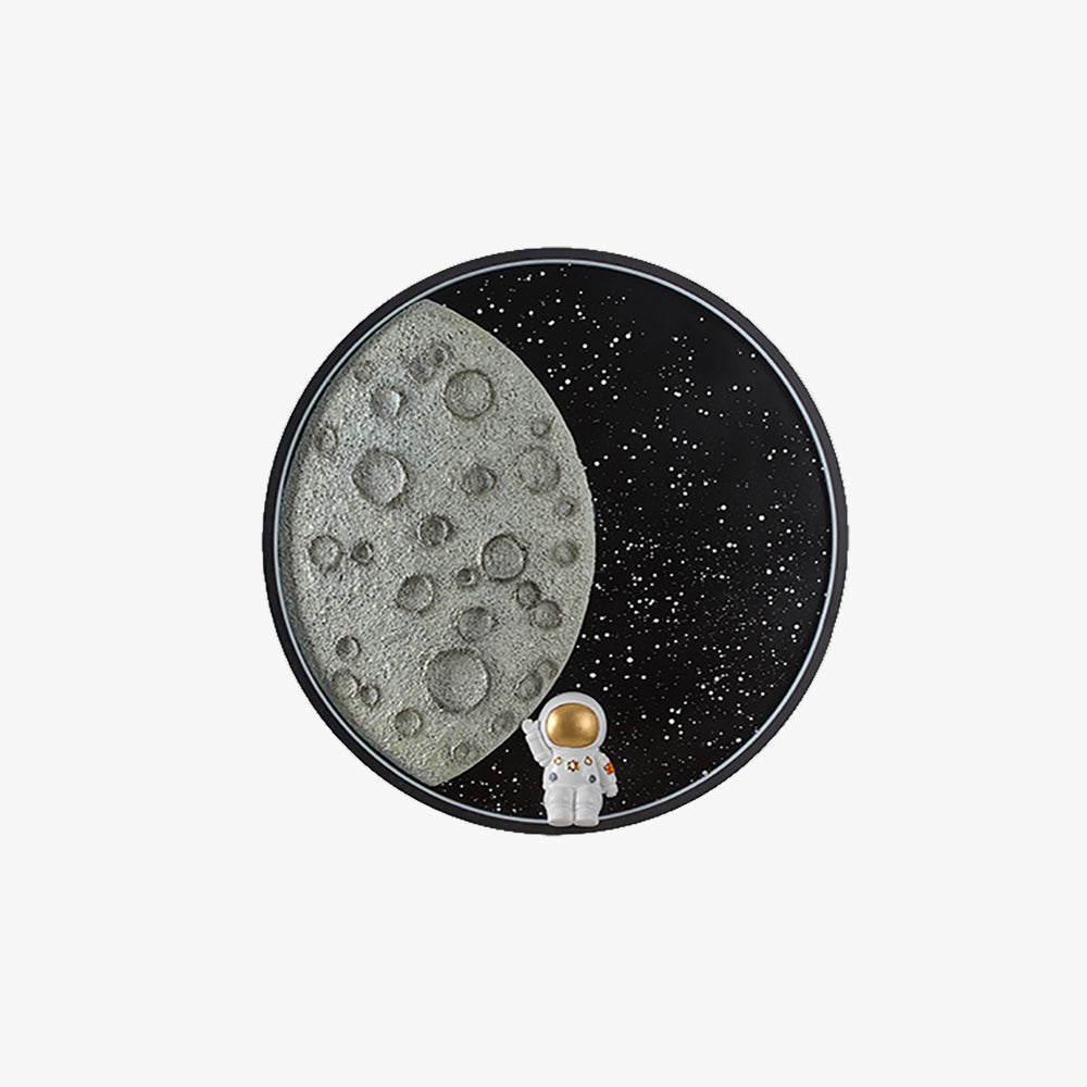 Elif Modern Astronaut Moon Wall | Wall Lamp | Led | metal | 10W | 110V - 240V | Elegant Wall Illumination