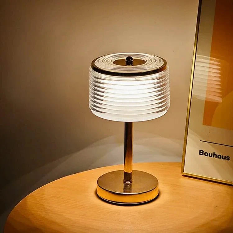 Modern Ring-shaped Table Lamp Stylish | Table Lamp | LED | acrylic/Metal | Sleek Table Accent