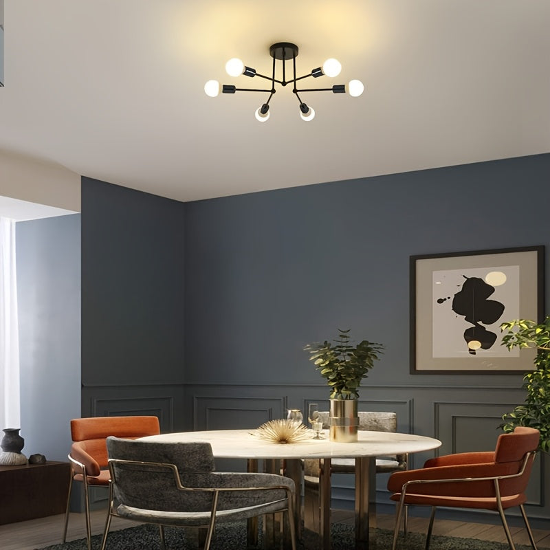 RetroLicht Industrial 6-head Ceiling Lamp | Lighting | metal | Premium Lighting Solution