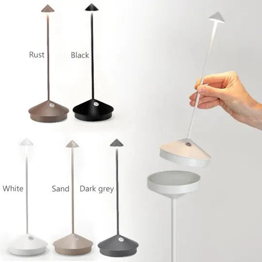 LumiZen™ Minimalist Table Lamp Waterproof | Table Lamp | LED | Aluminum/polycarbonate | 2.2W | Sleek Table Accent