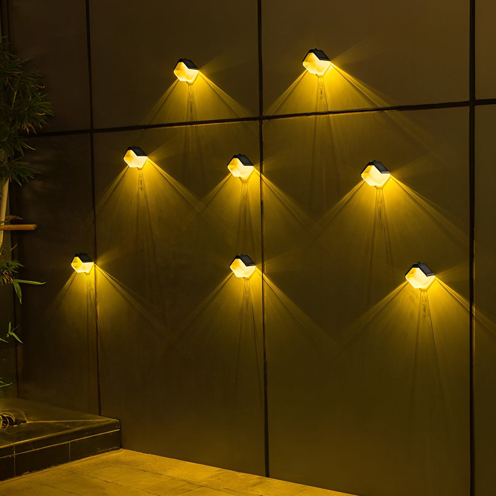 Waterproof Multicolor Modern Solar Wall | Lighting | Led | Warm White | 6W | 2V | Premium Lighting Solution