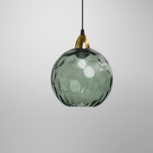 HelderBol Glass Ball Hanging Lamp | Lighting | cool white | glass/iron/metal | Premium Lighting Solution