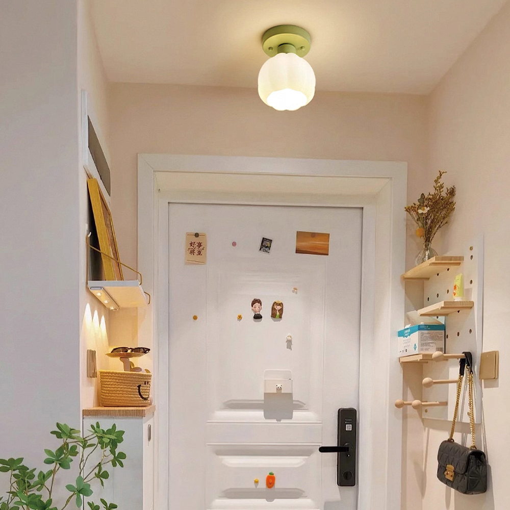 Romantic Pumpkin Ceiling Lamp | Lighting | LED | glass/metal | 110V-120V | Premium Lighting Solution