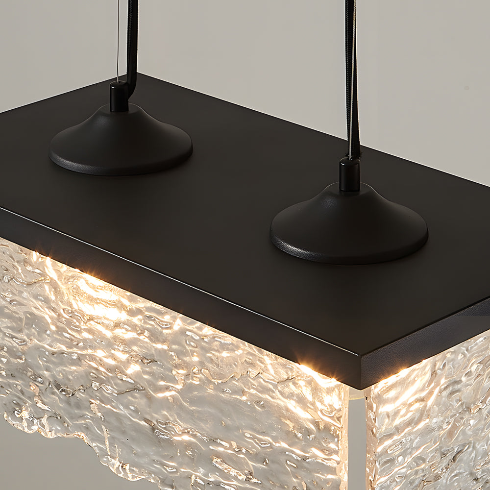 Light Glass 3-Step Dimmable Chandelier | Ceiling Light | glass | 110V | Modern Ceiling Lighting