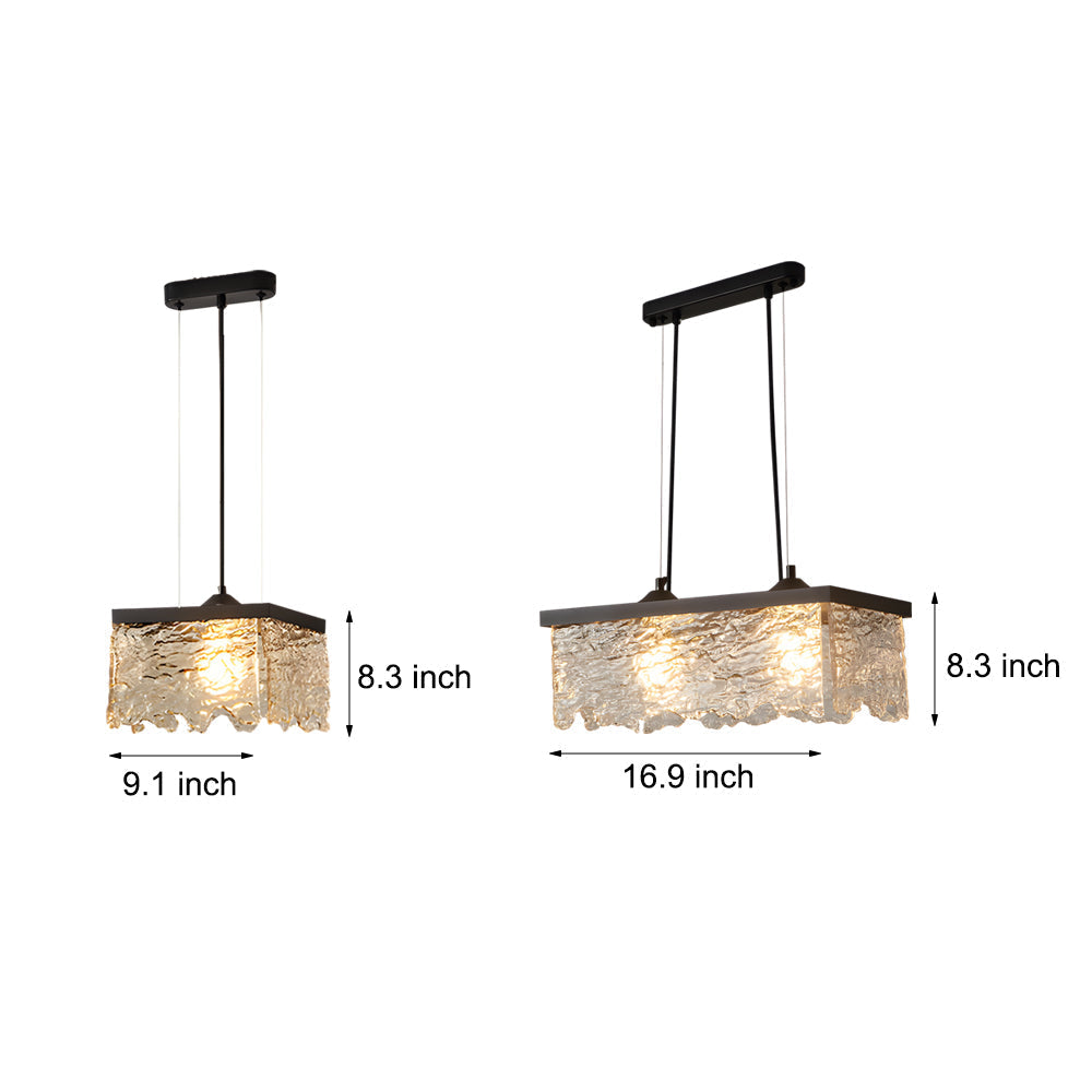 Light Glass 3-Step Dimmable Chandelier | Ceiling Light | glass | 110V | Modern Ceiling Lighting