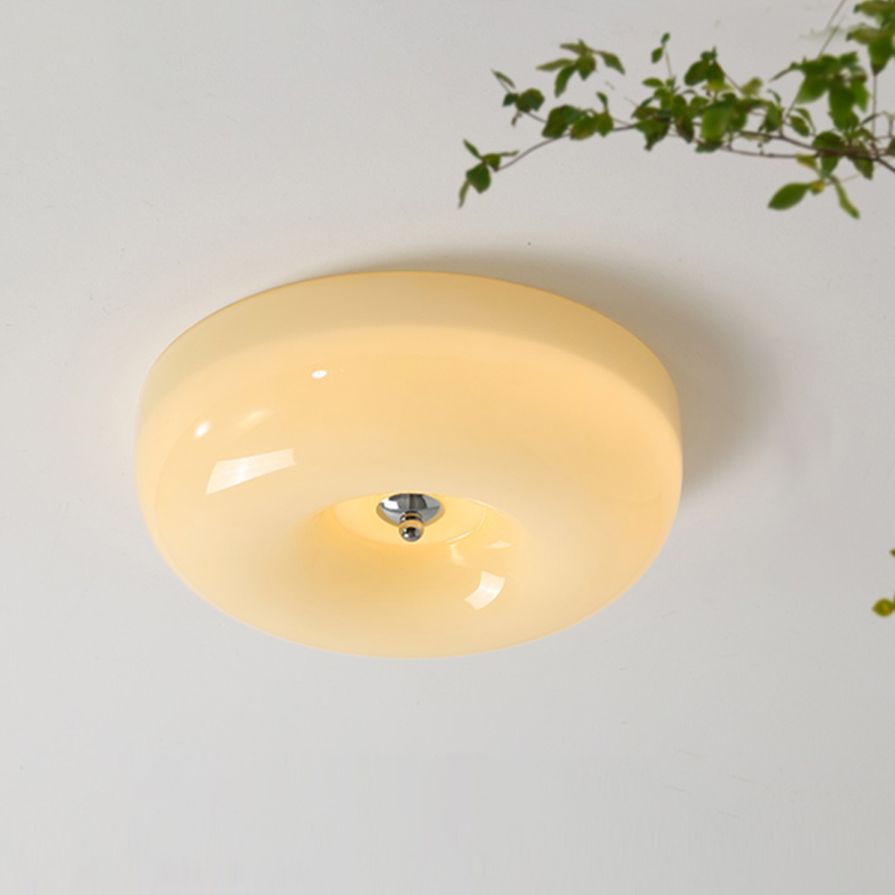 Simple Round Ceiling Lamp Bedroom | Lighting | LED | glass/metal | 110-120V | Premium Lighting Solution