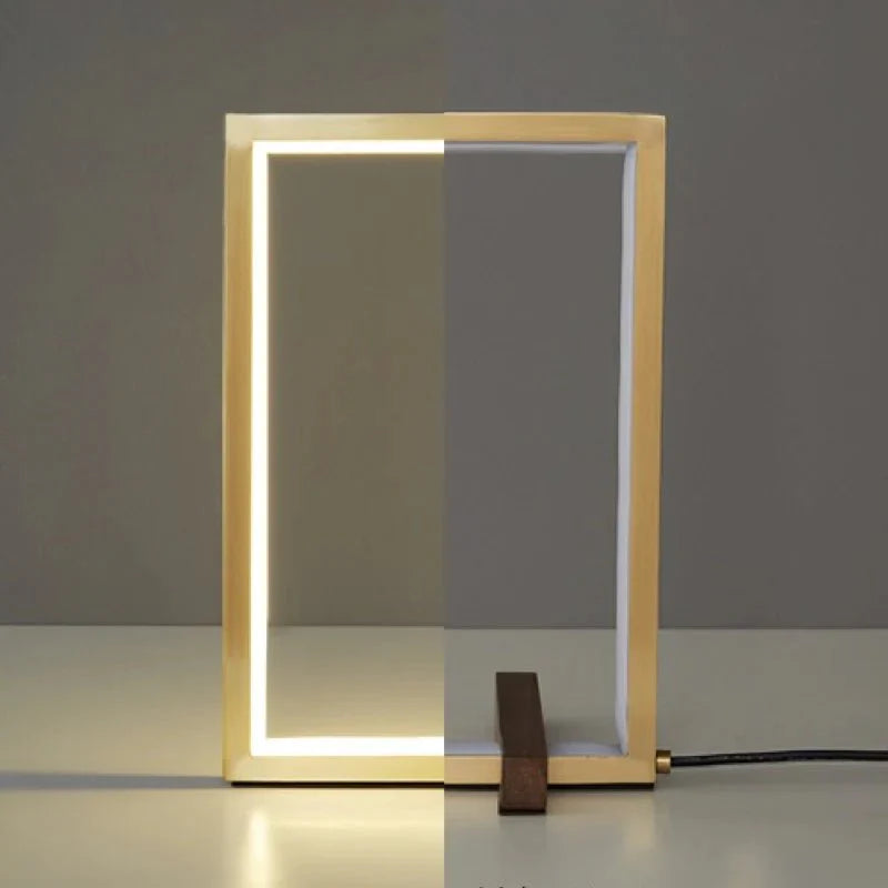 LevoSquare™ Minimalist Table Lamp Modern | Table Lamp | acrylic/metal | Sleek Table Accent