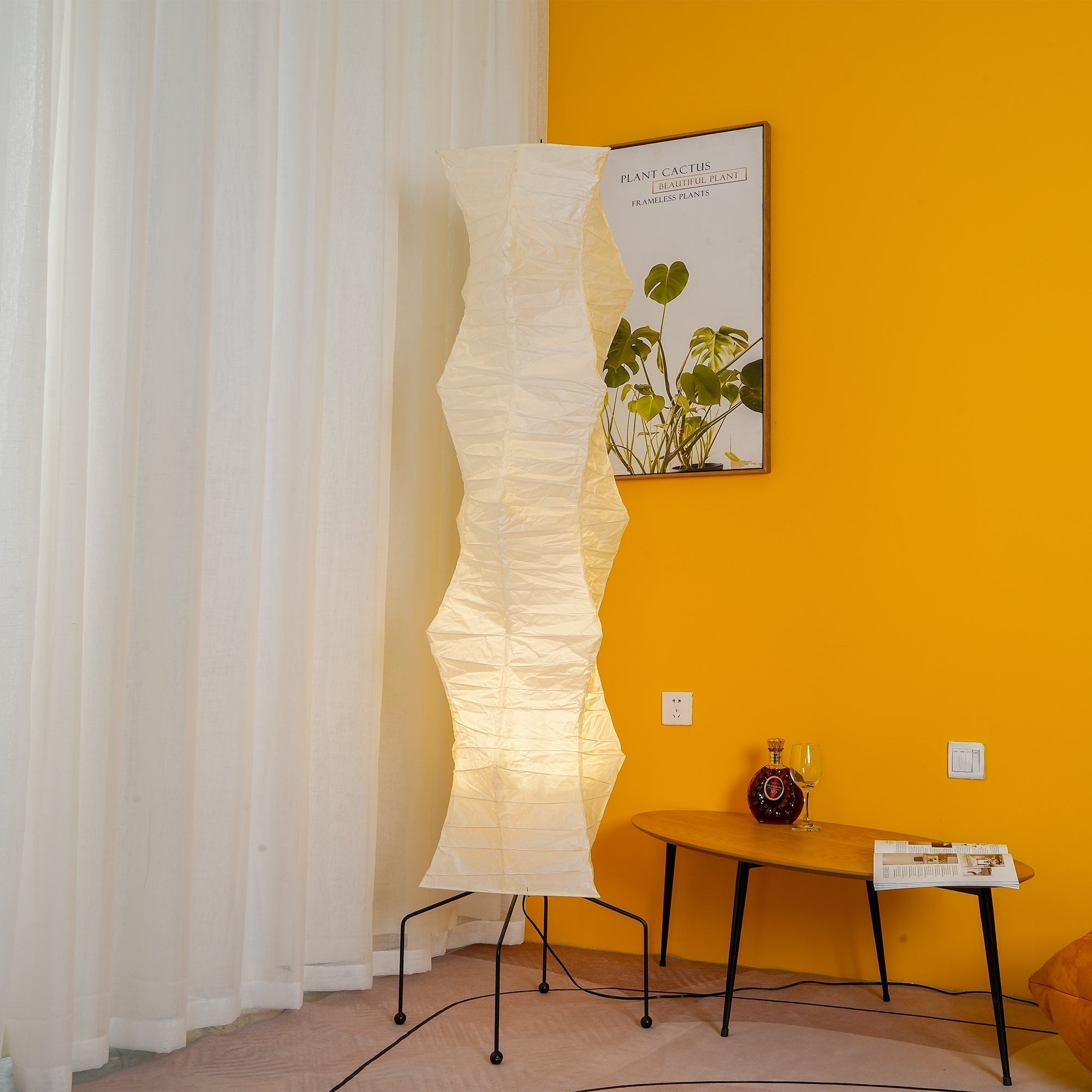 Rice paper floor lamp | Floor Lamp | LED | metal | 240v | Stylish Floor Lighting