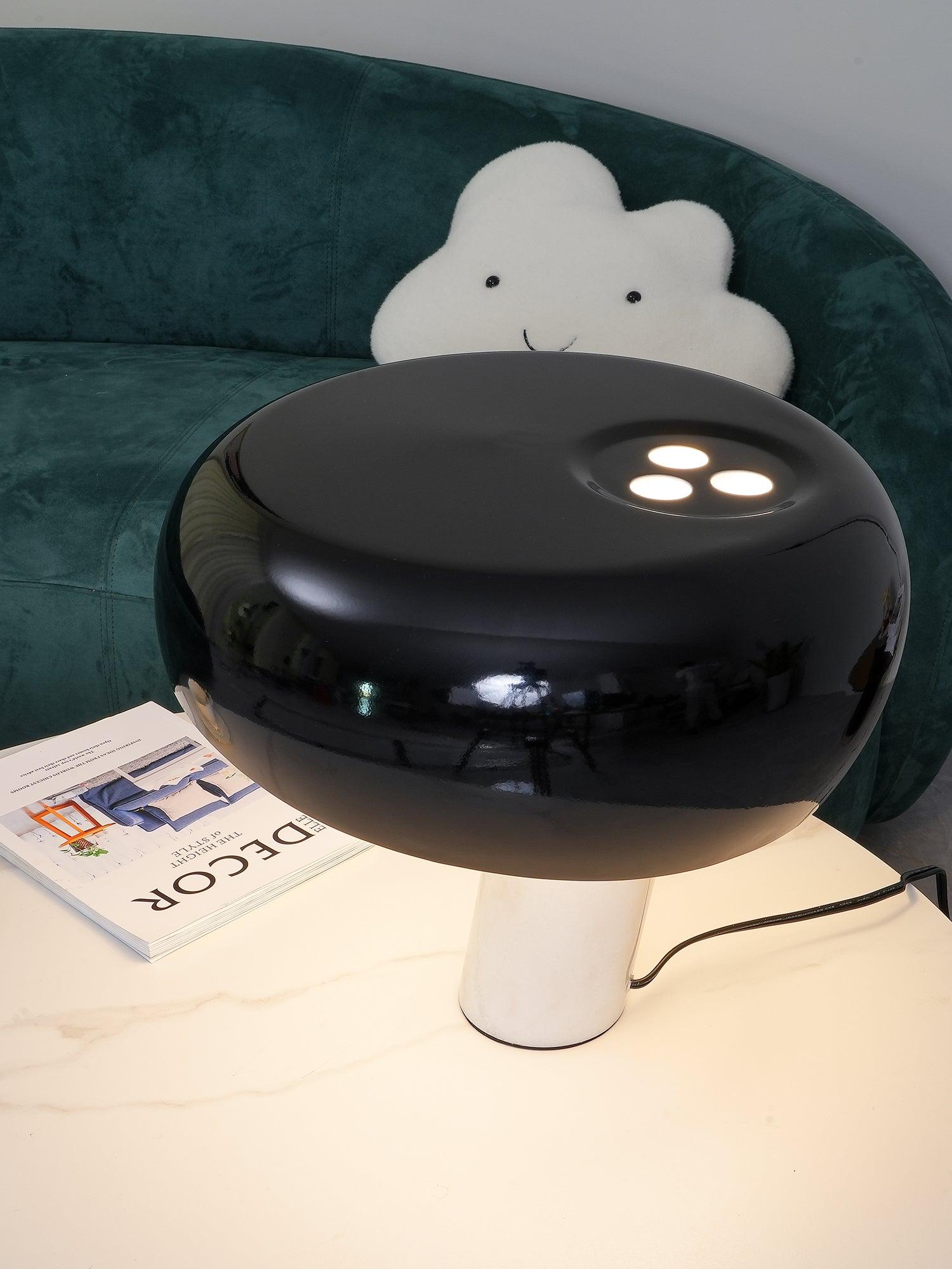 Marble Table Lamp Black | Table Lamp | metal/Marble | 110-240V | Sleek Table Accent