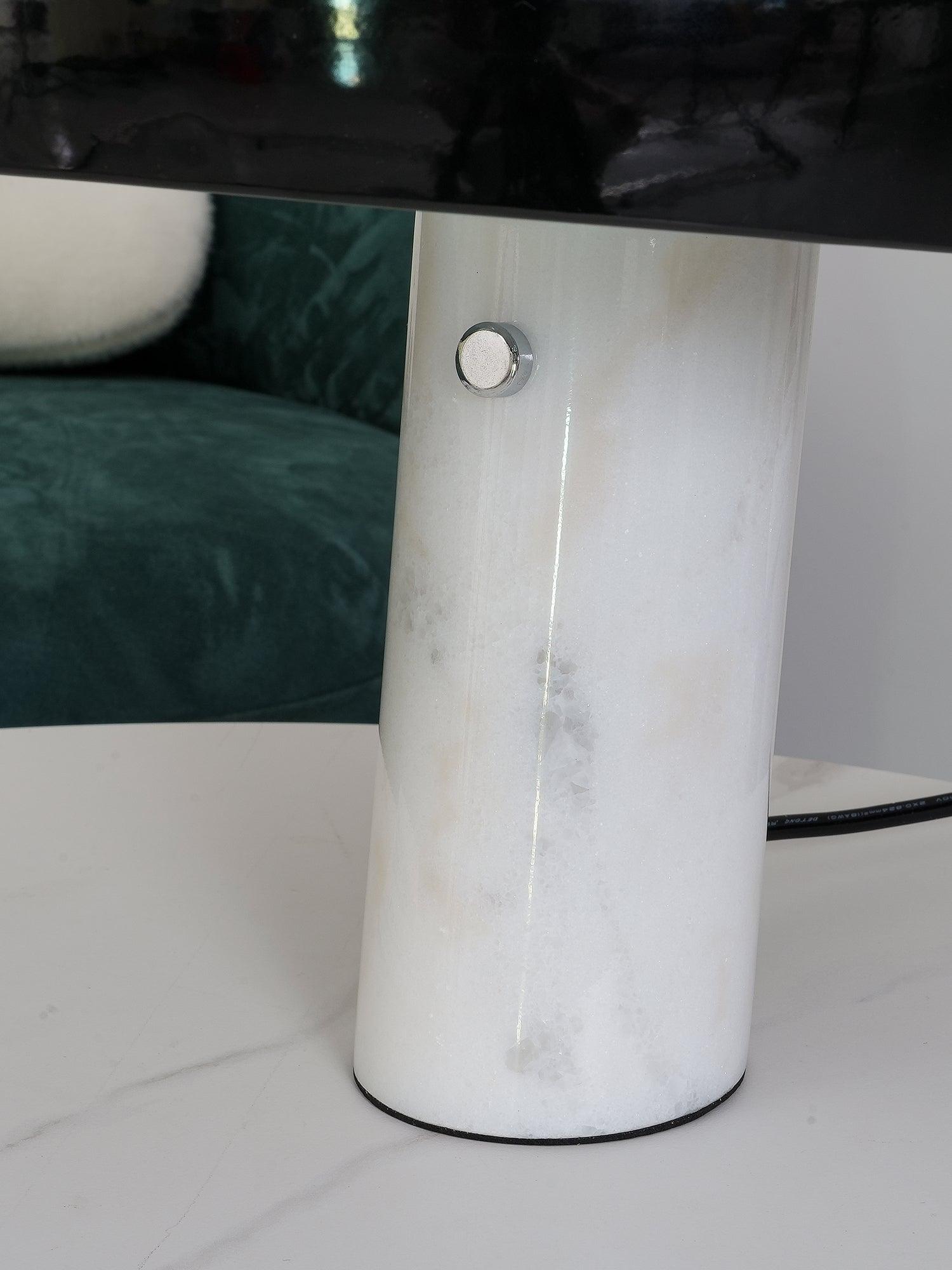 Marble Table Lamp Black | Table Lamp | metal/Marble | 110-240V | Sleek Table Accent