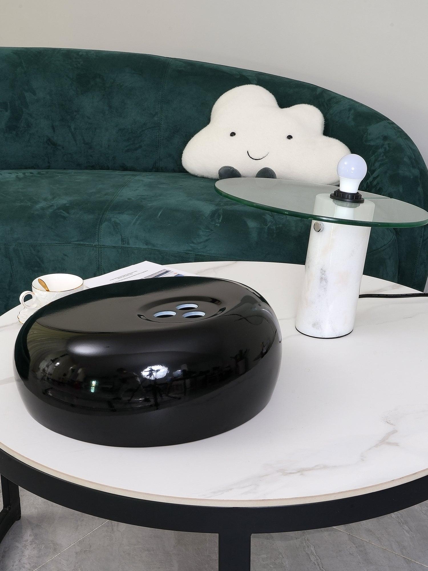 Marble Table Lamp Black | Table Lamp | metal/Marble | 110-240V | Sleek Table Accent