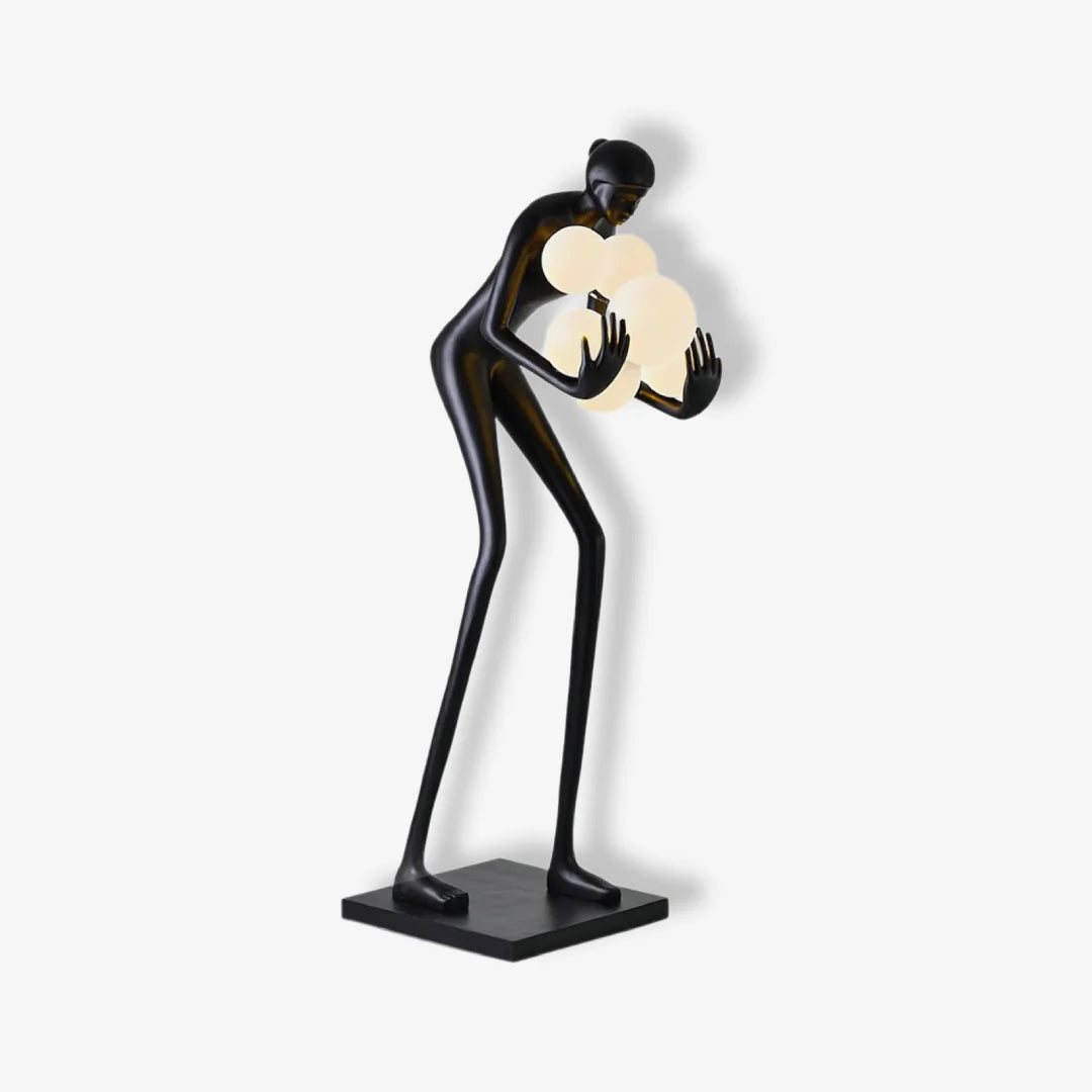 Artistic Ball Holding Floor Lamp | Floor Lamp | glass/metal/plastic | 240 v | Stylish Floor Lighting