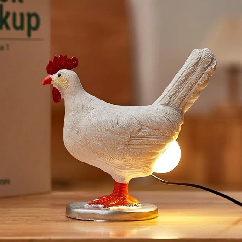 Chicken Lamp Table Lamp Funny | Table Lamp | LED | 7V | Sleek Table Accent