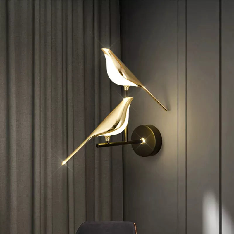Bird Wall Lamp | Wall Lamp | Led | Warm White | iron | 10W | 110V - 220V | Elegant Wall Illumination
