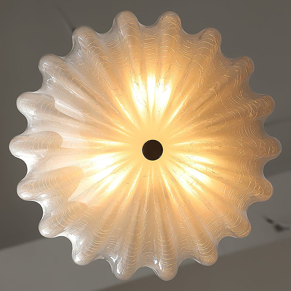 Elegant White Glass Ceiling Lamp | Lighting | glass/iron | Premium Lighting Solution