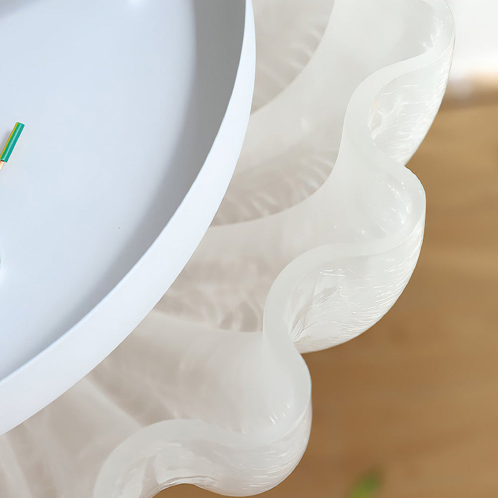 Elegant White Glass Ceiling Lamp | Lighting | glass/iron | Premium Lighting Solution