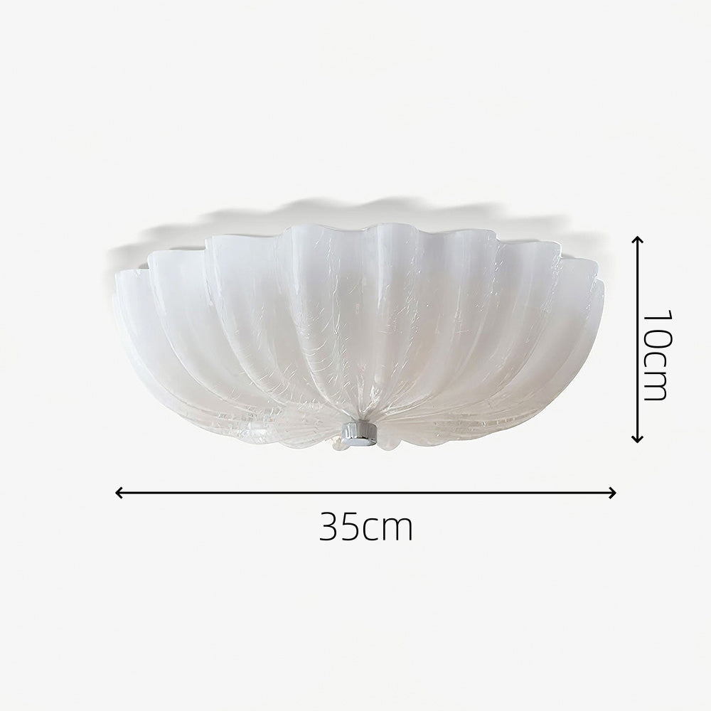 Elegant White Glass Ceiling Lamp | Lighting | glass/iron | Premium Lighting Solution