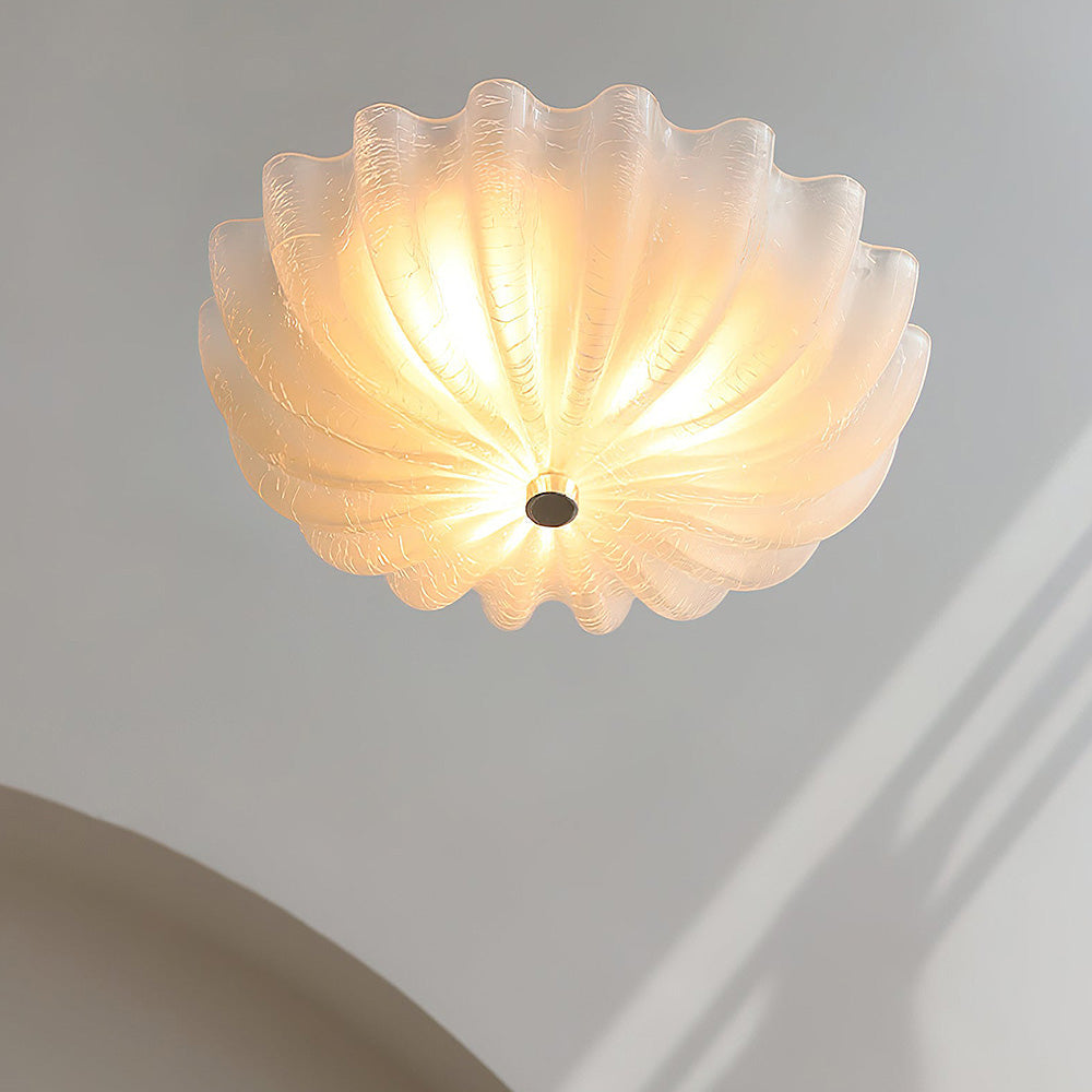 Elegant White Glass Ceiling Lamp | Lighting | glass/iron | Premium Lighting Solution