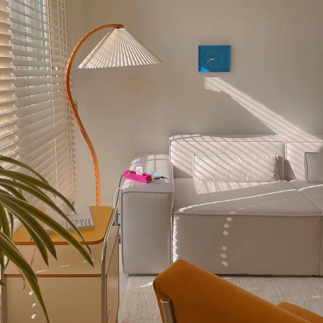 Caprani floor lamp | Floor Lamp | LED | linen/metal/wood | 240v | Stylish Floor Lighting