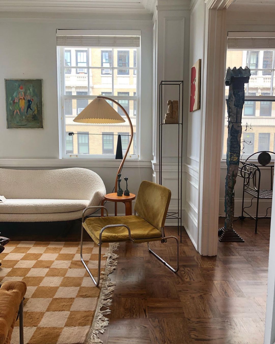 Caprani floor lamp | Floor Lamp | LED | linen/metal/wood | 240v | Stylish Floor Lighting