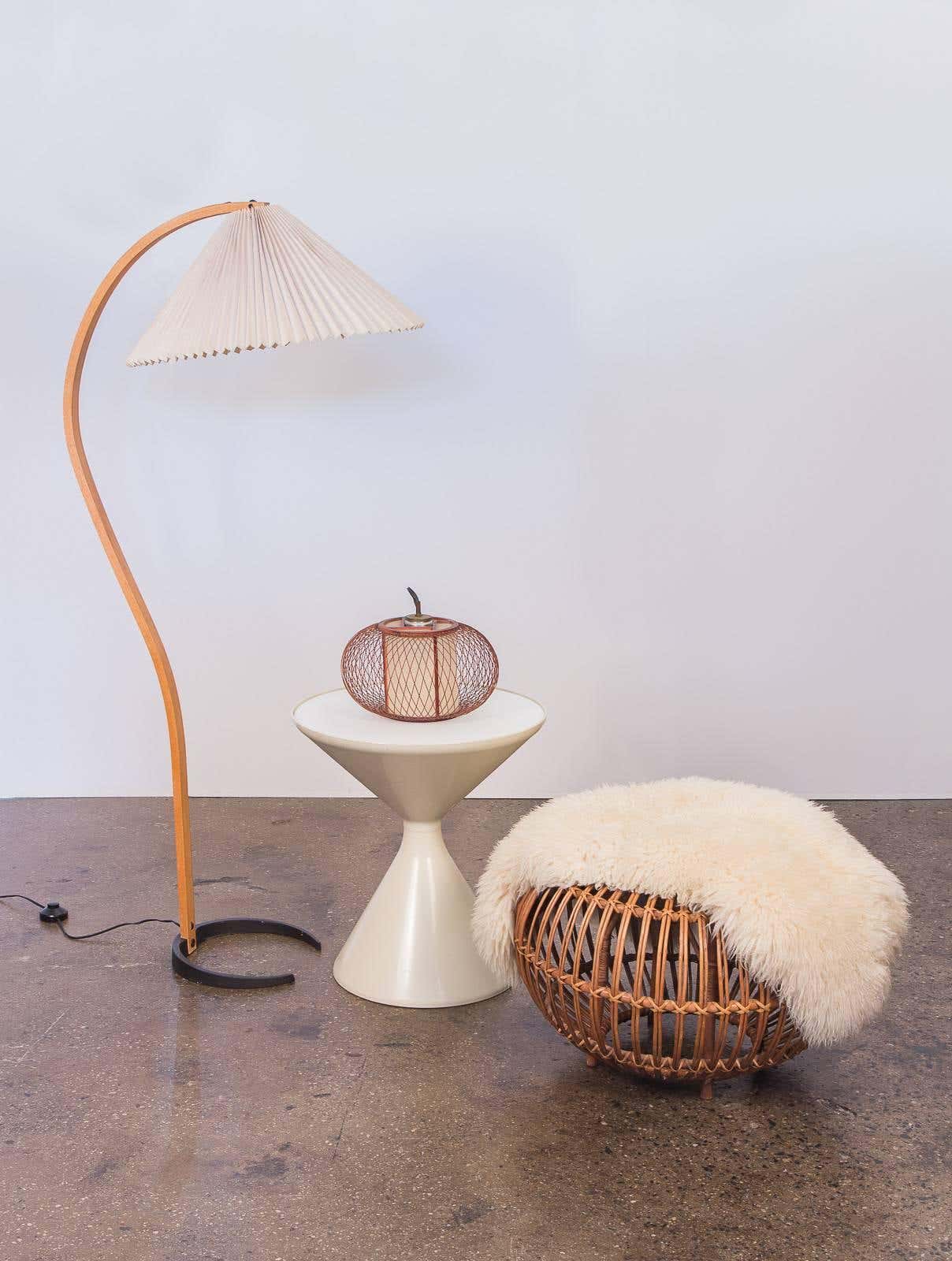 Caprani floor lamp | Floor Lamp | LED | linen/metal/wood | 240v | Stylish Floor Lighting
