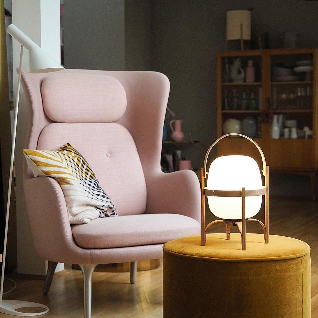 Portable Table Lamp Glass | Table Lamp | LED | Wood/glass | 110-240V | Sleek Table Accent