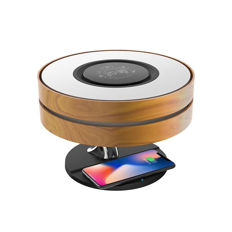 AuraFusion Dimmable Lamp Wireless | Lighting | LED | Metal/ABS/Rose Wood | Premium Lighting Solution