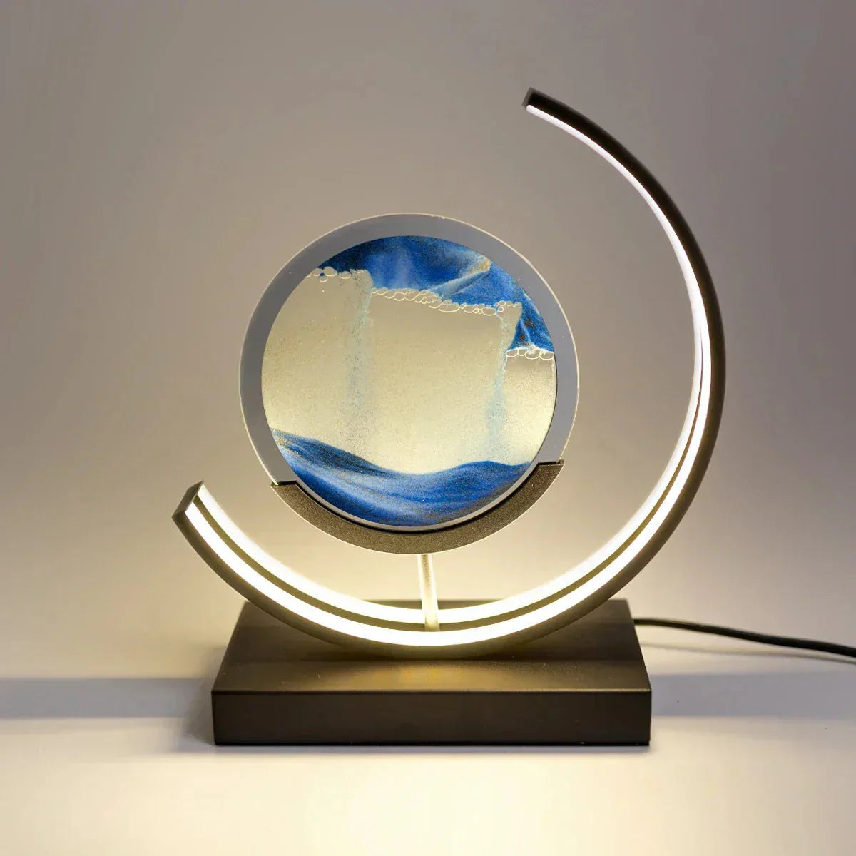 TimeLume Hourglass Table Lamp Unique | Table Lamp | LED | Plastic | Sleek Table Accent