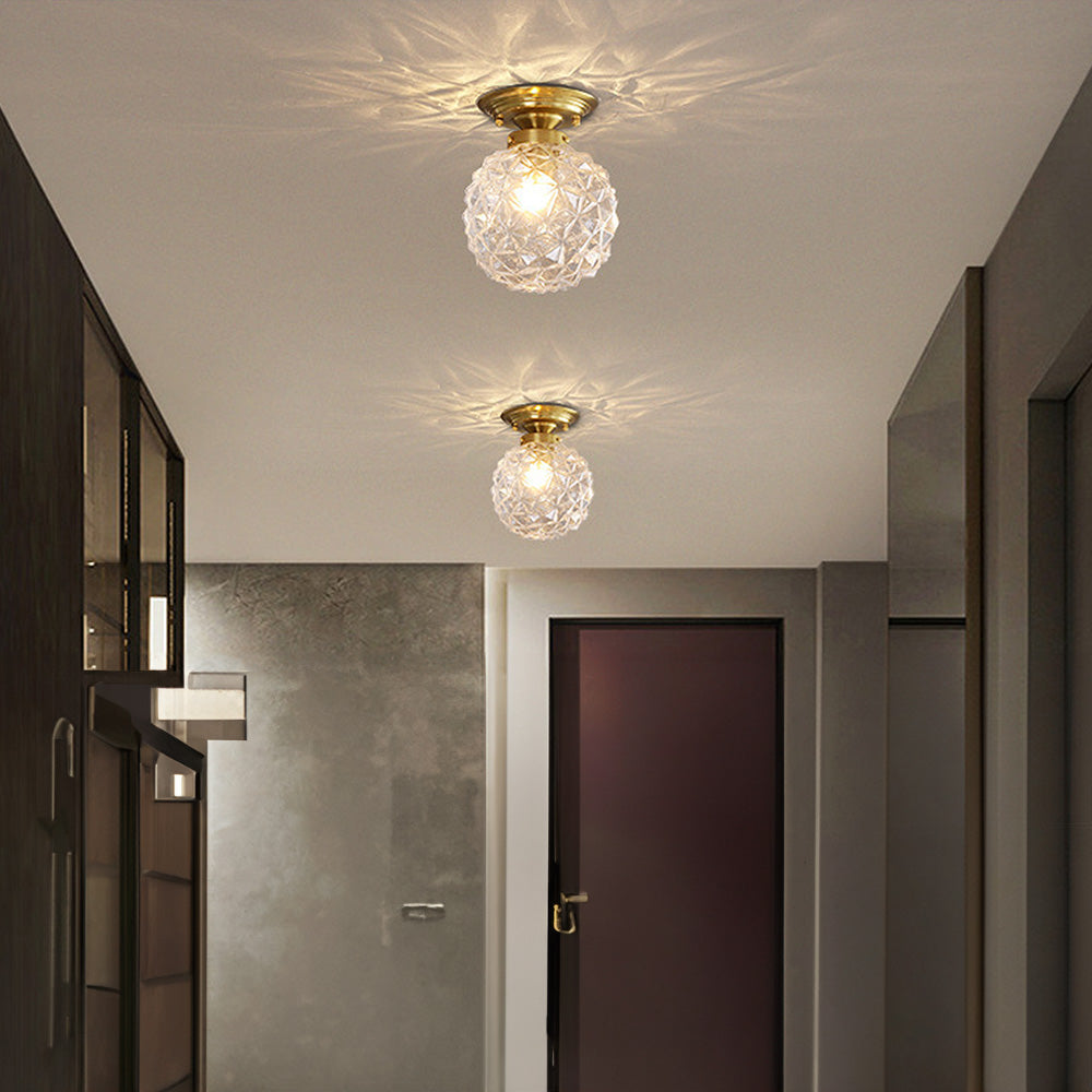 Modern Clear Glass Ball Ceiling | Lighting | glass/iron | Premium Lighting Solution