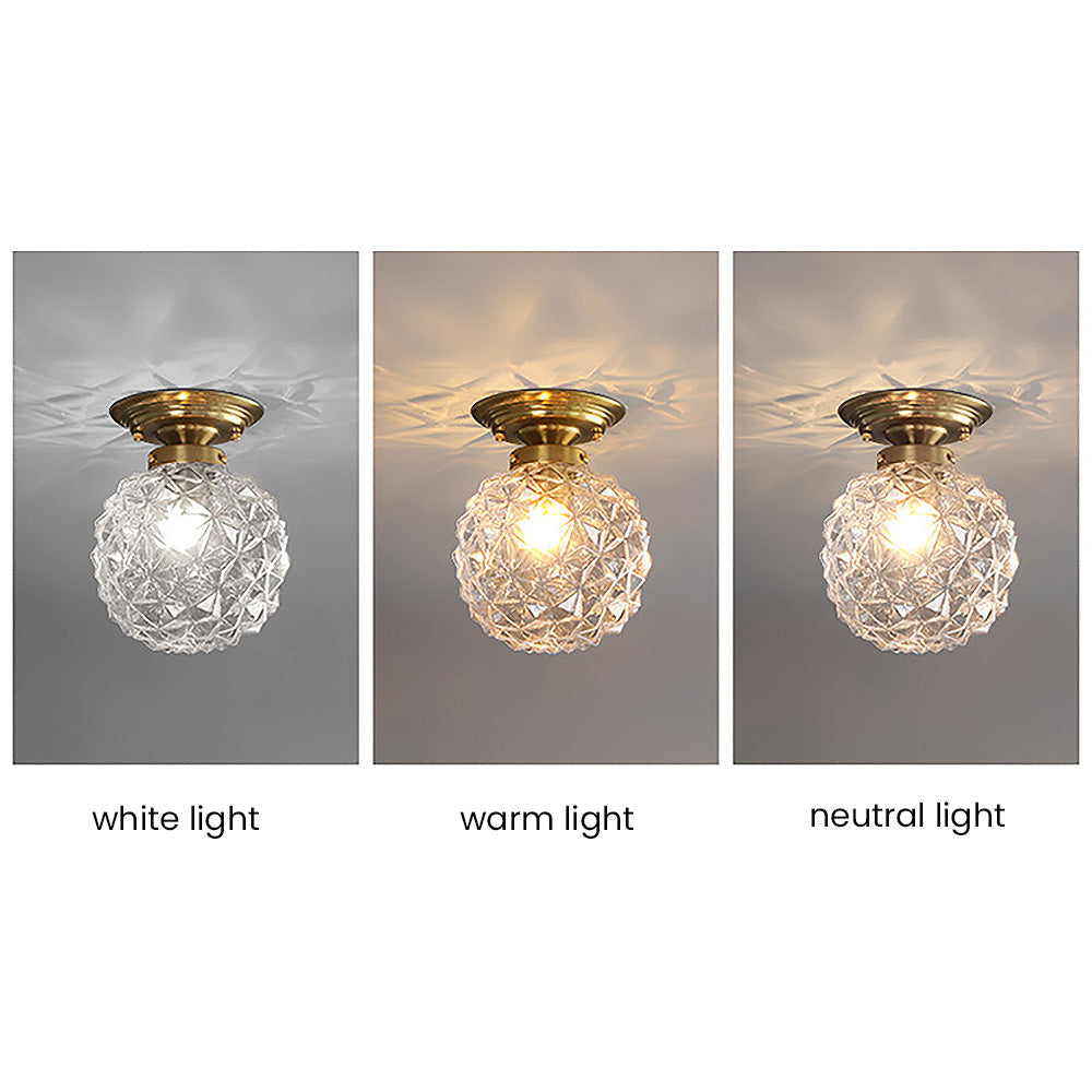 Modern Clear Glass Ball Ceiling | Lighting | glass/iron | Premium Lighting Solution