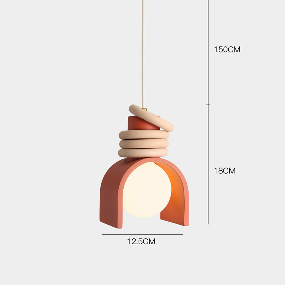 French Style Cream Resin Pendant | Lighting | 110V-120V | Premium Lighting Solution