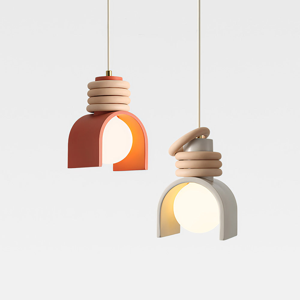 French Style Cream Resin Pendant | Lighting | 110V-120V | Premium Lighting Solution
