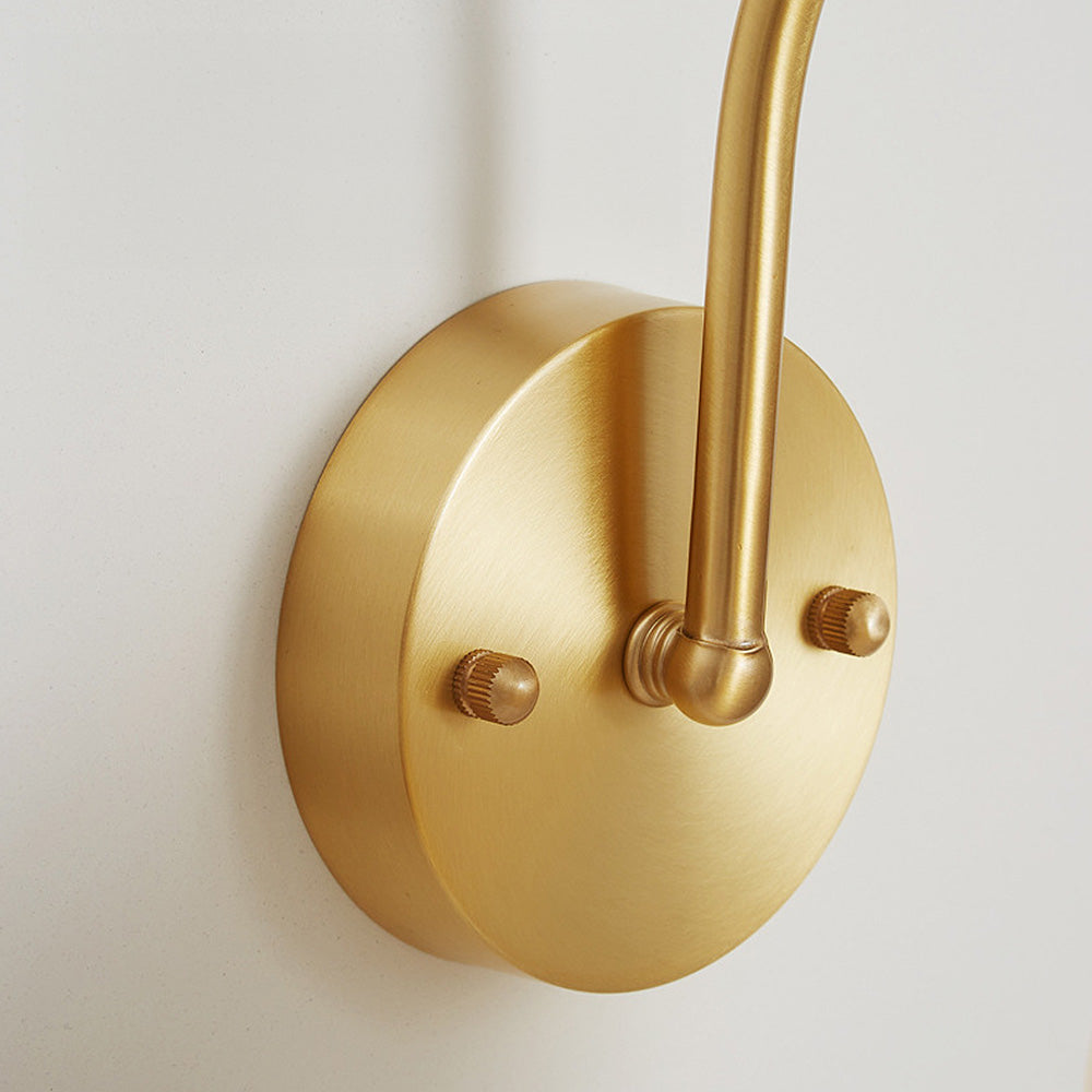 French Flower Shade Glass Wall | Wall Lamp | glass/iron | 110V - 120V | Elegant Wall Illumination