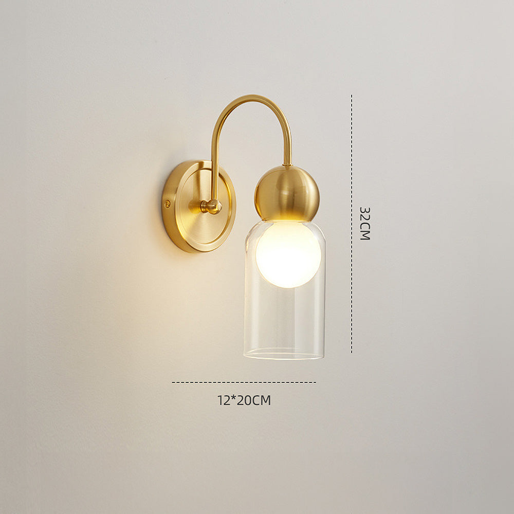 Modern Transparent Nordic Wall Lamp | Wall Lamp | glass | 110V - 120V | Elegant Wall Illumination
