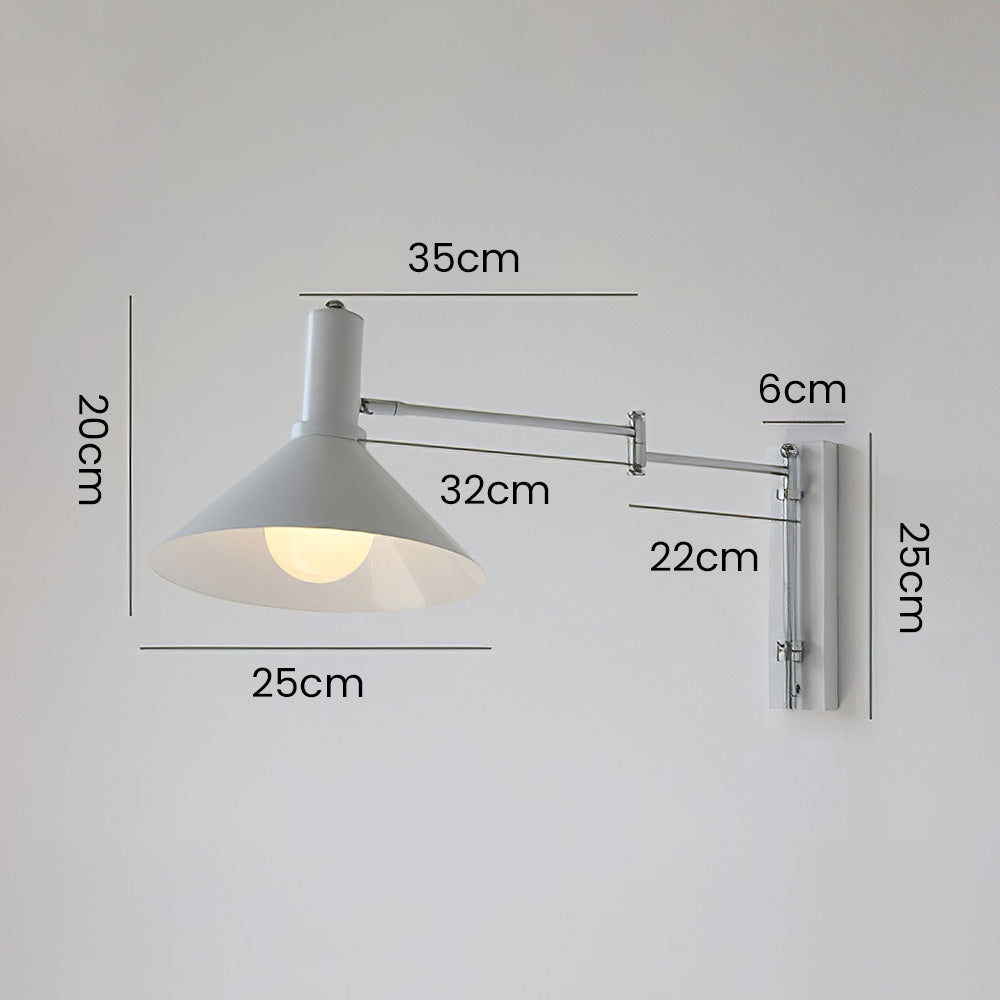 Modern Rotatable Iron Wall Lamp | Wall Lamp | glass/iron/metal | 110V - 120V | Elegant Wall Illumination