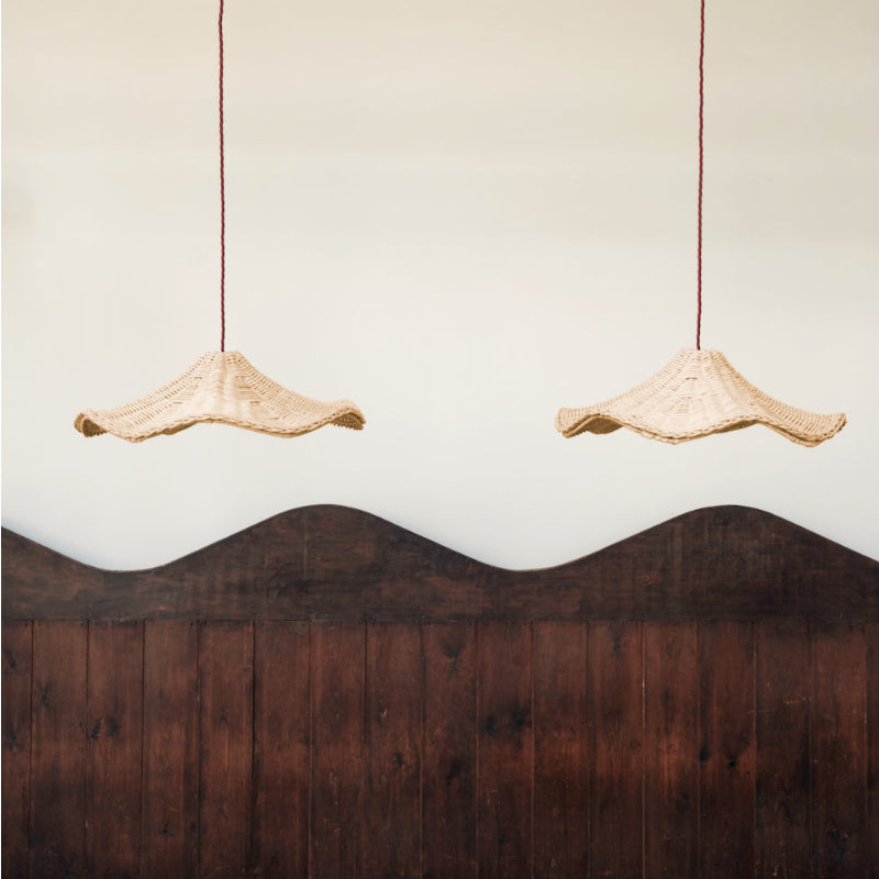 Boho Wicker Rattan Farmouse Pendant | Lighting | LED | 40W | 110V-120V | Premium Lighting Solution