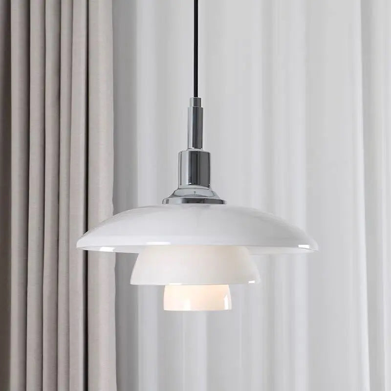 ChromeGlow Luxury Chrome Hanging Lamp | Lighting | glass | 110-220V | Premium Lighting Solution