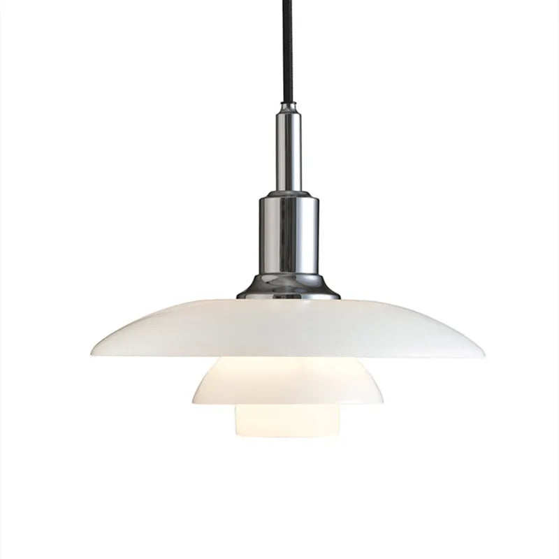 ChromeGlow Luxury Chrome Hanging Lamp | Lighting | glass | 110-220V | Premium Lighting Solution