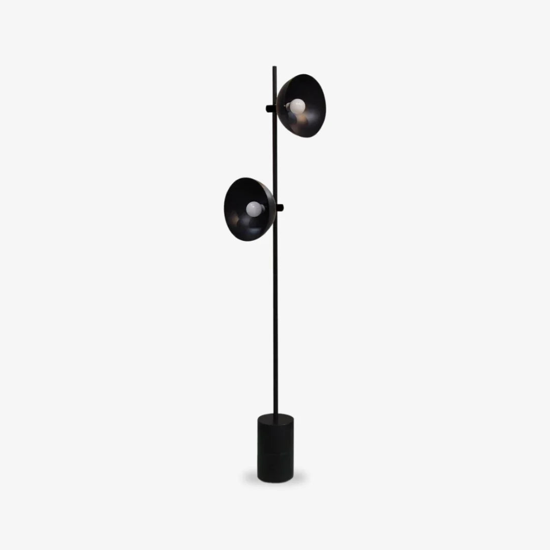 Double horn floor lamp | Floor Lamp | glass/metal | 240v | Stylish Floor Lighting