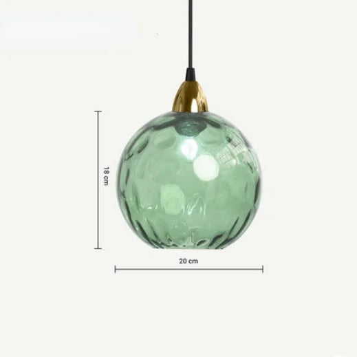 HelderBol Glass Ball Hanging Lamp | Lighting | cool white | glass/iron/metal | Premium Lighting Solution