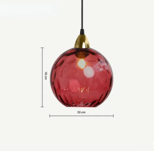 HelderBol Glass Ball Hanging Lamp | Lighting | cool white | glass/iron/metal | Premium Lighting Solution