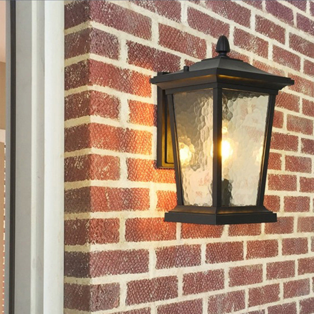 Farmhouse Waterproof Glass Shade Outdoor | Wall Lamp | glass | 110V - 120V | Elegant Wall Illumination